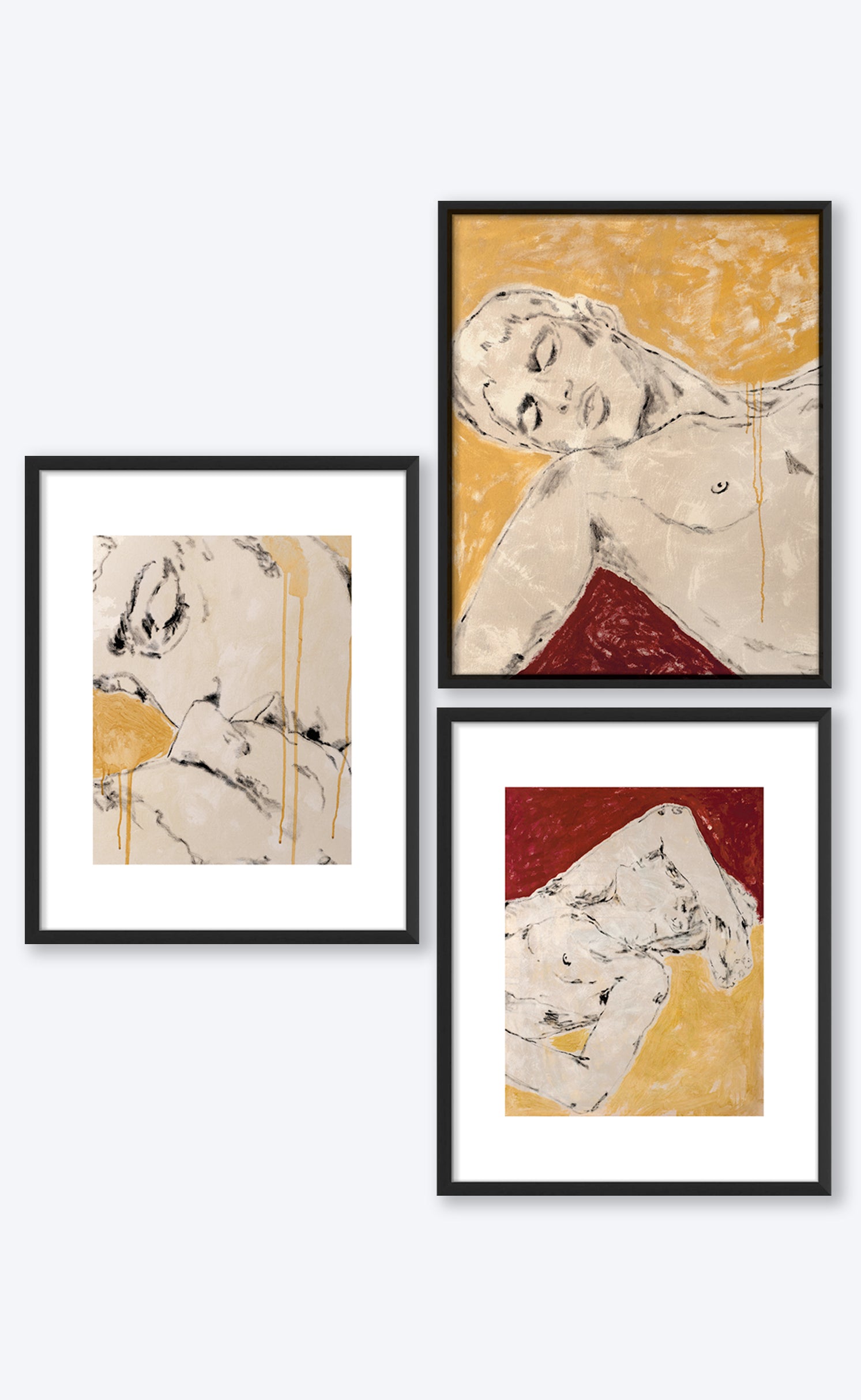 'Beyond Love' Set of 3 Art Prints, 16"x20"