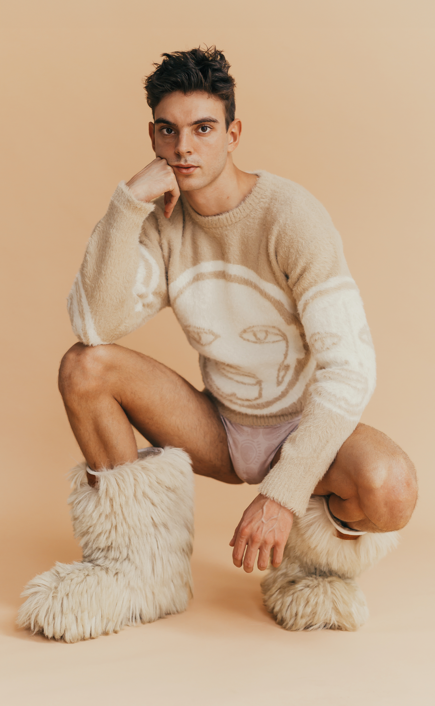 'AOY' Mohair Sweater